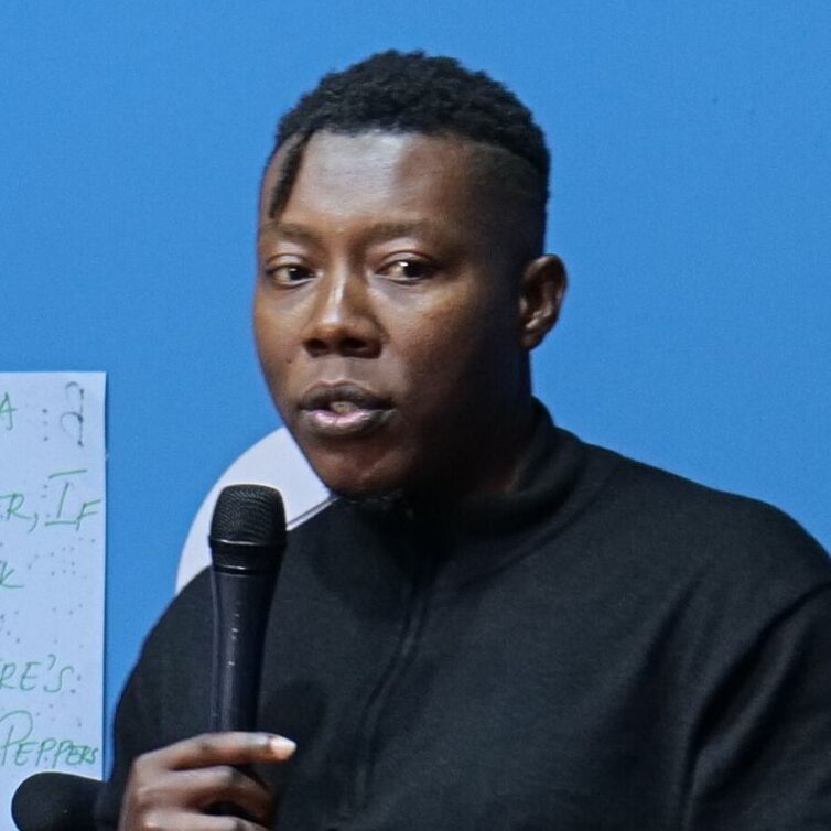 Ojoi Ijagah, Actor, Writer and poet during 9jaStudio Screen Acting Boot camp 2.